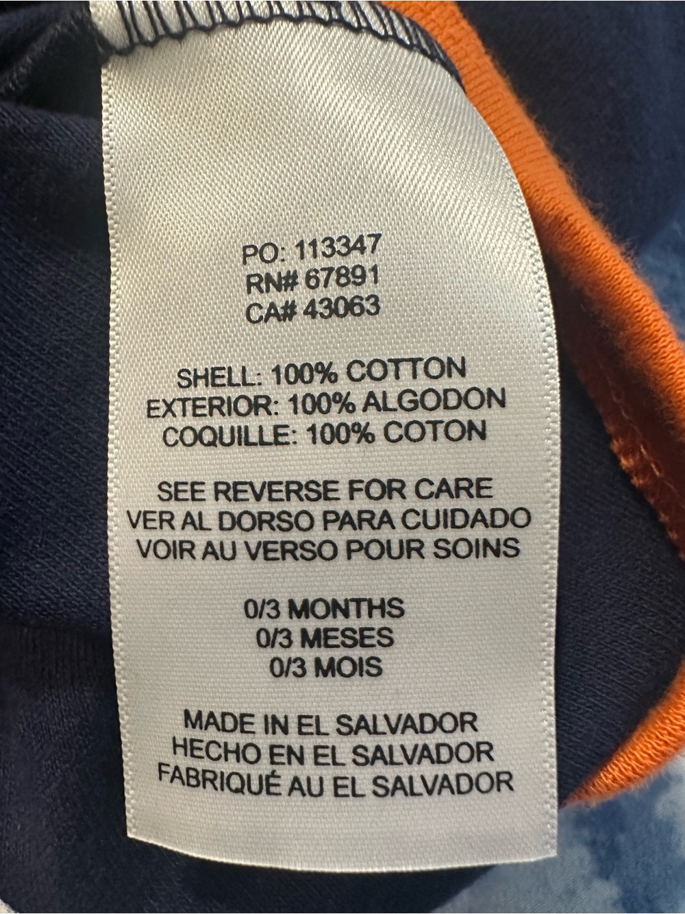Denver Broncos Size 0/3 Months One Piece - Picture 4 of 5